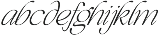 Beautiful Comethrue Thin Condensed Italic otf (100) Font LOWERCASE