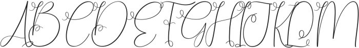 Beautiful Darling Regular otf (400) Font UPPERCASE