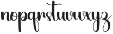 Beautiful Darlinga Regular otf (400) Font LOWERCASE