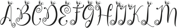 Beautiful Easter otf (400) Font UPPERCASE