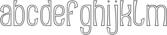 Beautiful Faces-Hollow otf (400) Font LOWERCASE