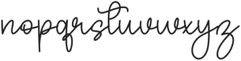 Beautiful Homemade Regular otf (400) Font LOWERCASE