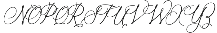 Beautiful Marry Regular otf (400) Font UPPERCASE