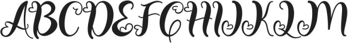 Beautiful Monogram otf (400) Font UPPERCASE
