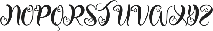 Beautiful Monogram otf (400) Font UPPERCASE