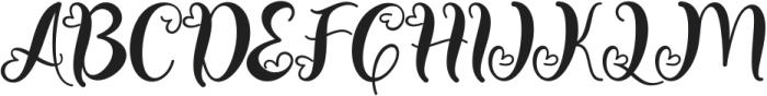 Beautiful Monogram ttf (400) Font UPPERCASE