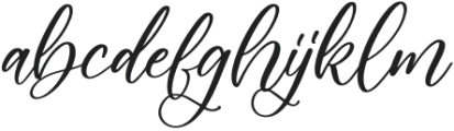 Beautiful Natural Italic otf (400) Font LOWERCASE