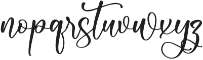 Beautiful Natural otf (400) Font LOWERCASE