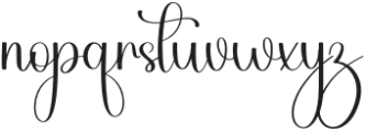 Beautiful Ornaments Regular otf (400) Font LOWERCASE