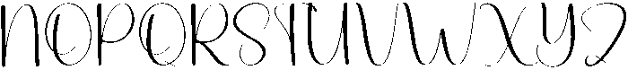 Beautiful Regular otf (400) Font UPPERCASE