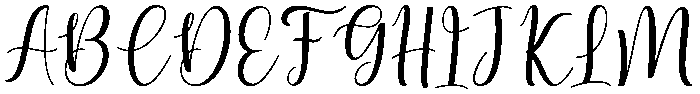 Beautiful Regular otf (400) Font UPPERCASE
