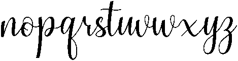 Beautiful Regular otf (400) Font LOWERCASE