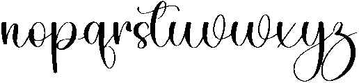 Beautiful Regular otf (400) Font LOWERCASE