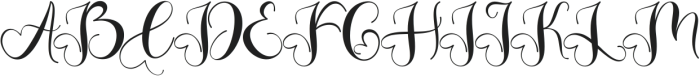 Beautiful Romantic Monogram ttf (400) Font UPPERCASE