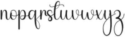 Beautiful Samantha Regular otf (400) Font LOWERCASE