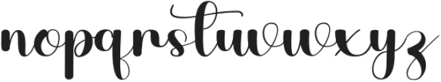Beautiful Signature Regular otf (400) Font LOWERCASE