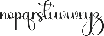 Beautiful Soulmate Regular otf (400) Font LOWERCASE