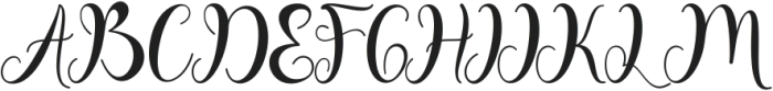 Beautiful Spring otf (400) Font UPPERCASE