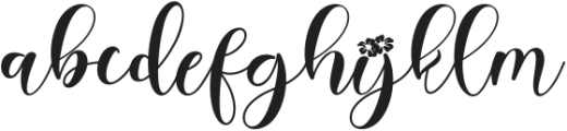 Beautiful Spring otf (400) Font LOWERCASE