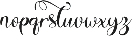 Beautiful Spring otf (400) Font LOWERCASE