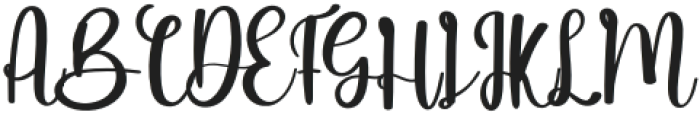 Beautiful Summer Regular otf (400) Font UPPERCASE