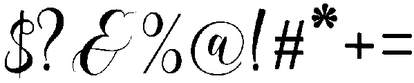 Beautiful otf (400) Font OTHER CHARS