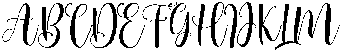 Beautiful otf (400) Font UPPERCASE