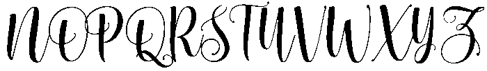 Beautiful otf (400) Font UPPERCASE