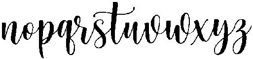 Beautiful otf (400) Font LOWERCASE