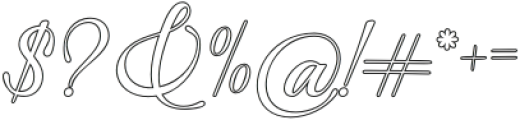 BeautifulHeliographyOutline otf (400) Font OTHER CHARS