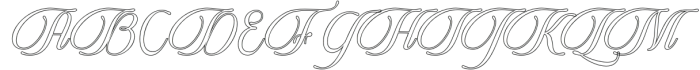 BeautifulHeliographyOutline otf (400) Font UPPERCASE
