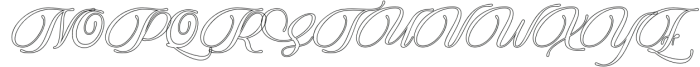 BeautifulHeliographyOutline otf (400) Font UPPERCASE