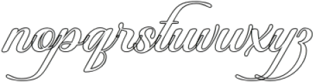 BeautifulHeliographyOutline otf (400) Font LOWERCASE