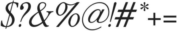 BeautifulNostalgia-Italic otf (400) Font OTHER CHARS