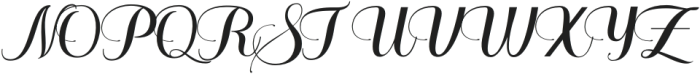 BeautifulScript-Regular otf (400) Font UPPERCASE