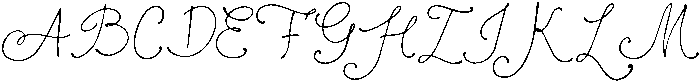 Beautifully Airy Lines Regular otf (400) Font UPPERCASE