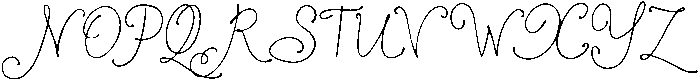 Beautifully Airy Lines Regular otf (400) Font UPPERCASE