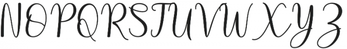 Beautilla Script otf (400) Font UPPERCASE