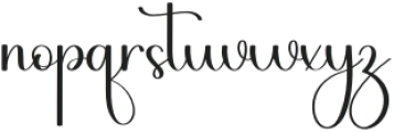 Beautiya Regular otf (400) Font LOWERCASE