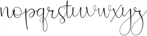 Beauty And Love Script otf (400) Font LOWERCASE