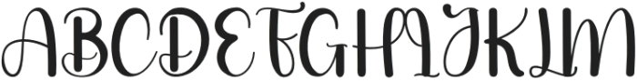 Beauty Angelica Regular otf (400) Font UPPERCASE