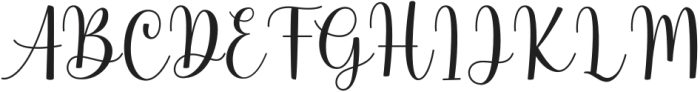 Beauty Calinea Regular otf (400) Font UPPERCASE