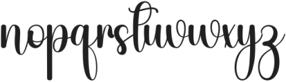 Beauty Christmas Regular otf (400) Font LOWERCASE