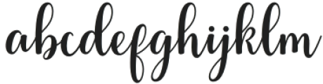 Beauty Delya Regular otf (400) Font LOWERCASE