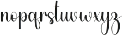 Beauty Drawing Regular otf (400) Font LOWERCASE