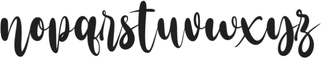 Beauty Flowlysta otf (400) Font LOWERCASE