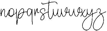 Beauty Handmade Regular otf (400) Font LOWERCASE