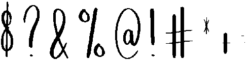 Beauty Handwriting Regular otf (400) Font OTHER CHARS
