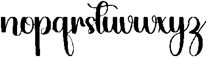 Beauty Handwriting Regular otf (400) Font LOWERCASE