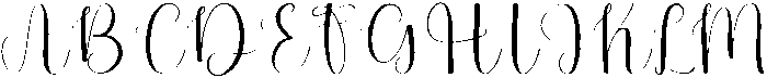 Beauty Handwriting Regular otf (400) Font UPPERCASE